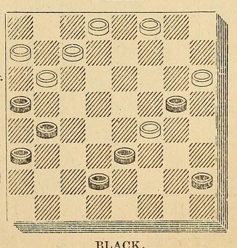 An illustration from The International draughts magazine, 1888, leaf 169