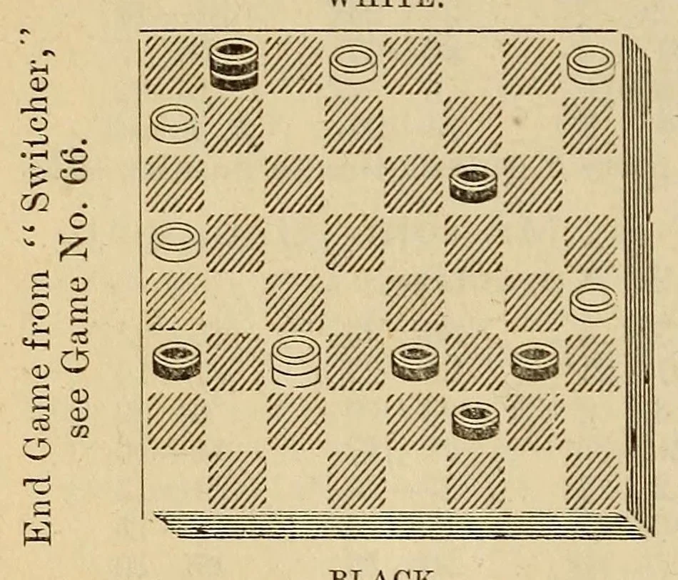 An illustration from The International draughts magazine, 1888, leaf 280