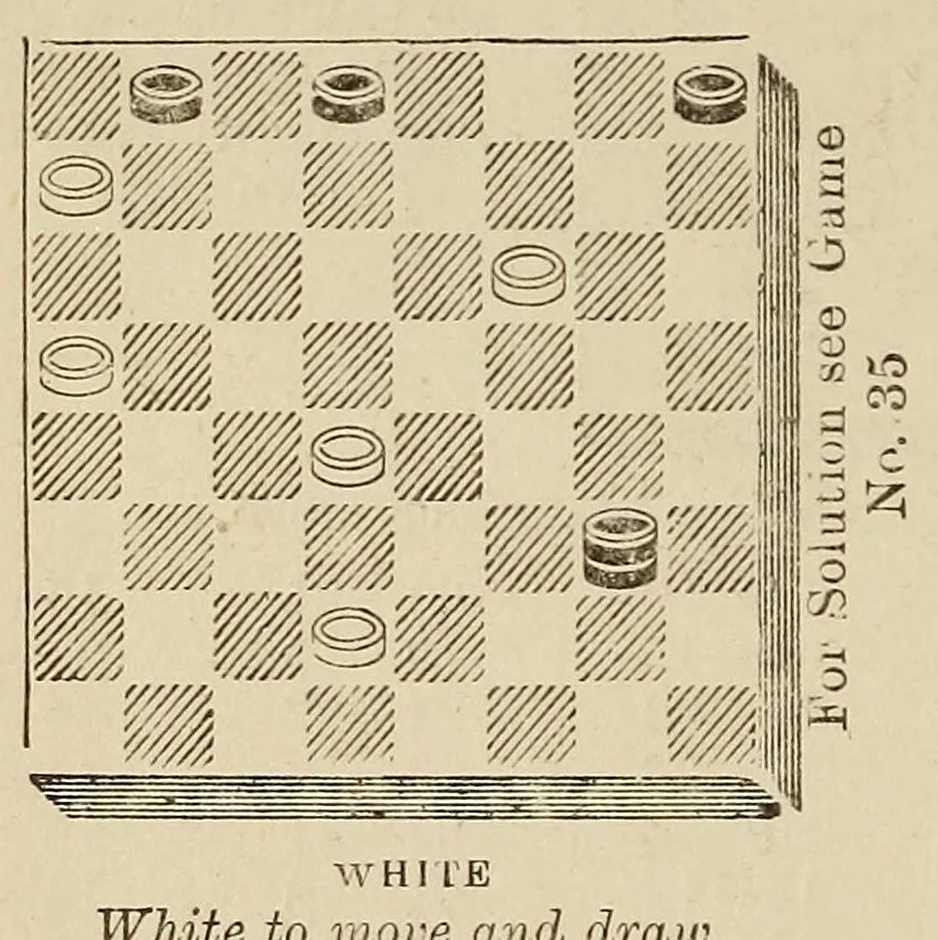 An illustration from The International draughts magazine, 1888, leaf 364