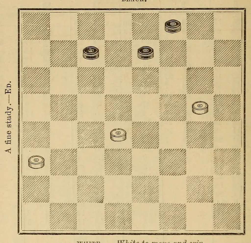 An illustration from The International draughts magazine, 1888, leaf 72