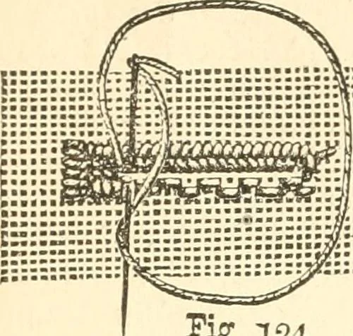 An illustration from The international encyclopedia of scientific tailor principles, for all kinds and styles of garment-making ... Also designing ... embroidery, crocheting, knitting, worsted work, fancy and artistic needle work .., 1885, leaf 153