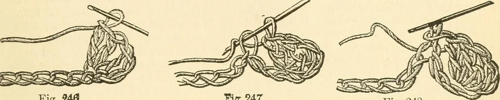 An illustration from The international encyclopedia of scientific tailor principles, for all kinds and styles of garment-making ... Also designing ... embroidery, crocheting, knitting, worsted work, fancy and artistic needle work .., 1885, leaf 184