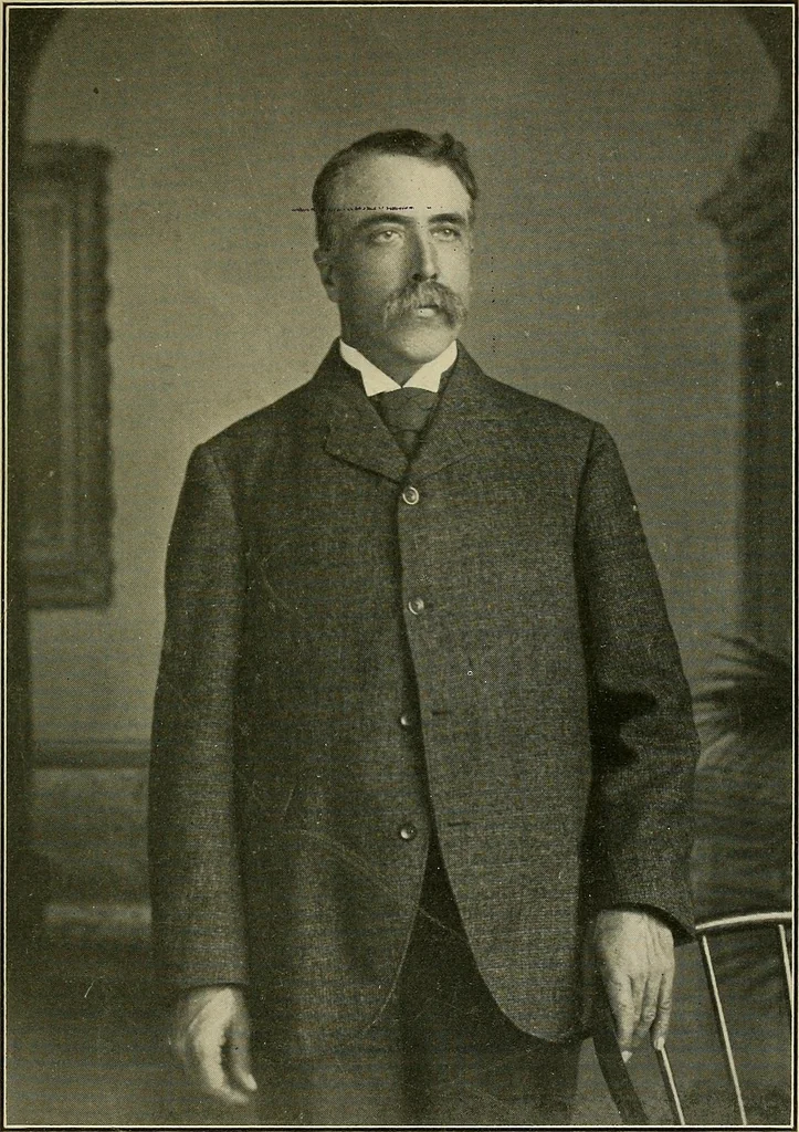 An illustration from International match. Complete record of the [checker] games played between players of Great Britain and the United States, Boston, March 14th to 25th, 1905, 1906, leaf 8