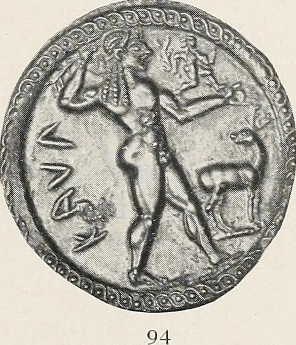 An illustration from International medallic exhibition of the American numismatic society, opening on the twelfth of March, 1910. Catalogue (coins), 1910, leaf 18