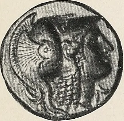 An illustration from International medallic exhibition of the American numismatic society, opening on the twelfth of March, 1910. Catalogue (coins), 1910, leaf 18