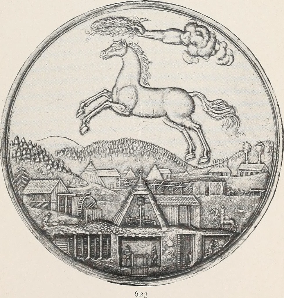 An illustration from International medallic exhibition of the American numismatic society, opening on the twelfth of March, 1910. Catalogue (coins), 1910, leaf 44