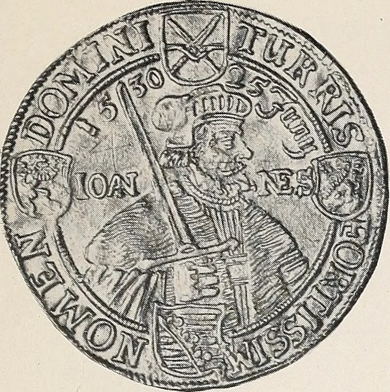 An illustration from International medallic exhibition of the American numismatic society, opening on the twelfth of March, 1910. Catalogue (coins), 1910, leaf 54