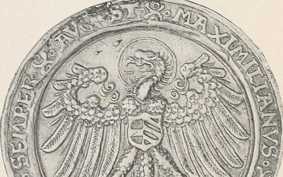 An illustration from International medallic exhibition of the American numismatic society, opening on the twelfth of March, 1910. Catalogue (coins), 1910, leaf 54