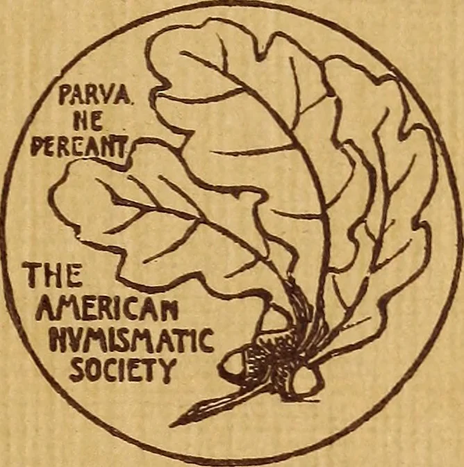 An illustration from International medallic exhibition of the American numismatic society, opening on the twelfth of March, 1910. Catalogue (coins), 1910, leaf 6