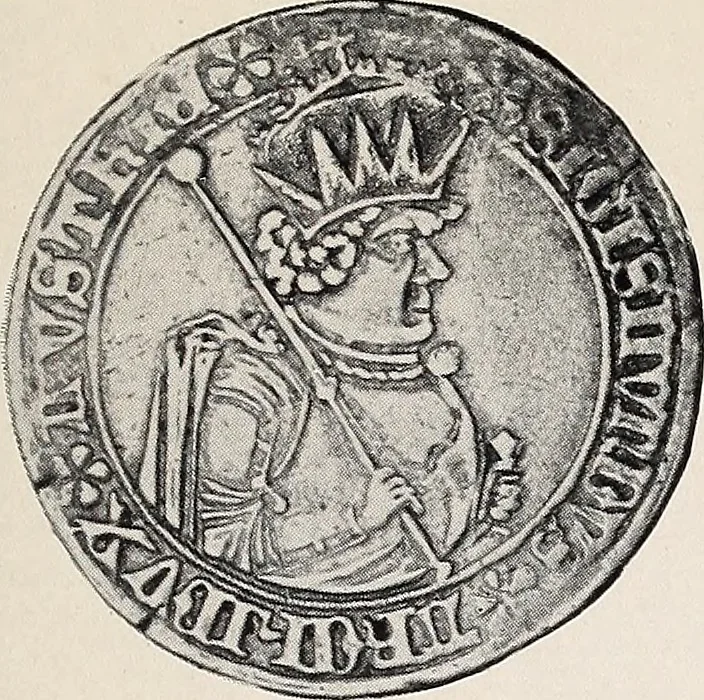 An illustration from International medallic exhibition of the American numismatic society, opening on the twelfth of March, 1910. Catalogue (coins), 1910, leaf 64