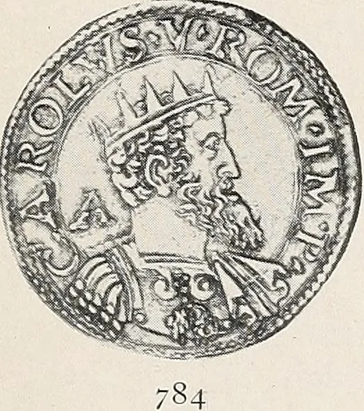 An illustration from International medallic exhibition of the American numismatic society, opening on the twelfth of March, 1910. Catalogue (coins), 1910, leaf 64