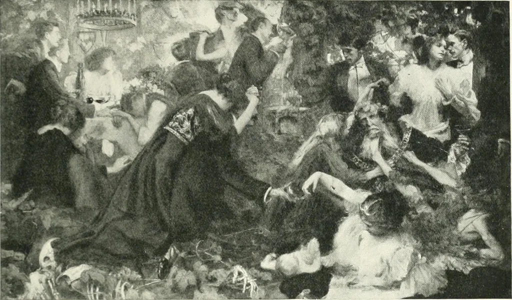 An illustration from International studio, 1897, leaf 182
