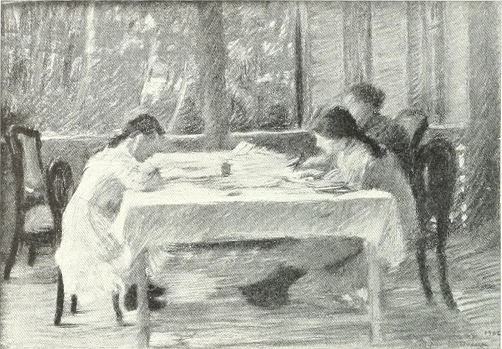 An illustration from International studio, 1897, leaf 99
