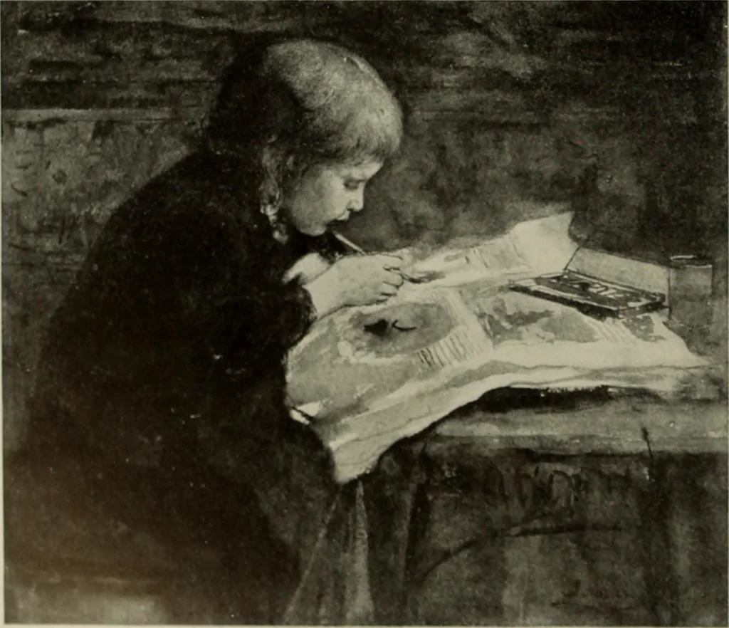 An illustration from International studio, 1897, leaf 243