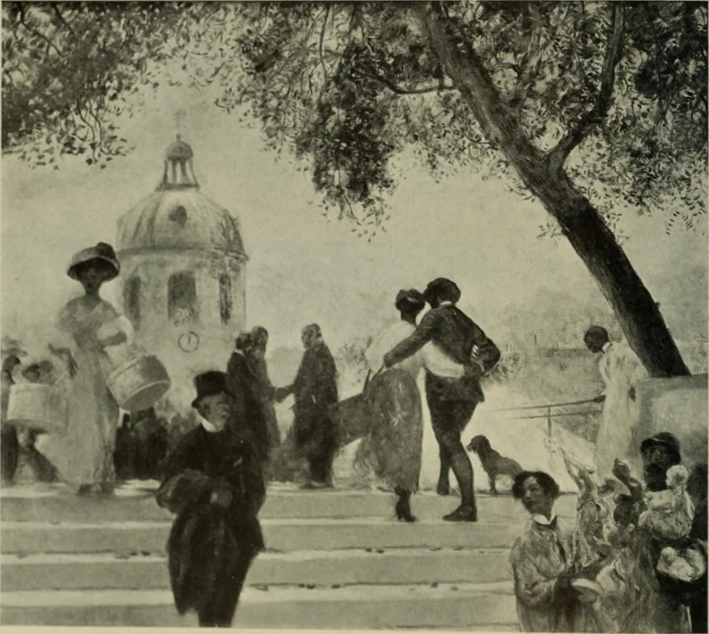 An illustration from International studio, 1897, leaf 75