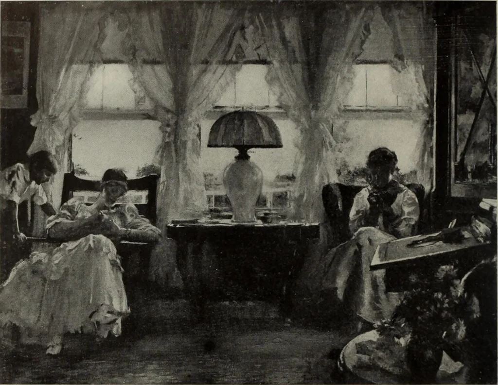 An illustration from International studio, 1897, leaf 438