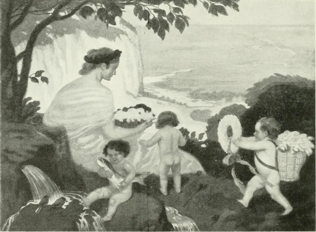 An illustration from International studio, 1897, leaf 197
