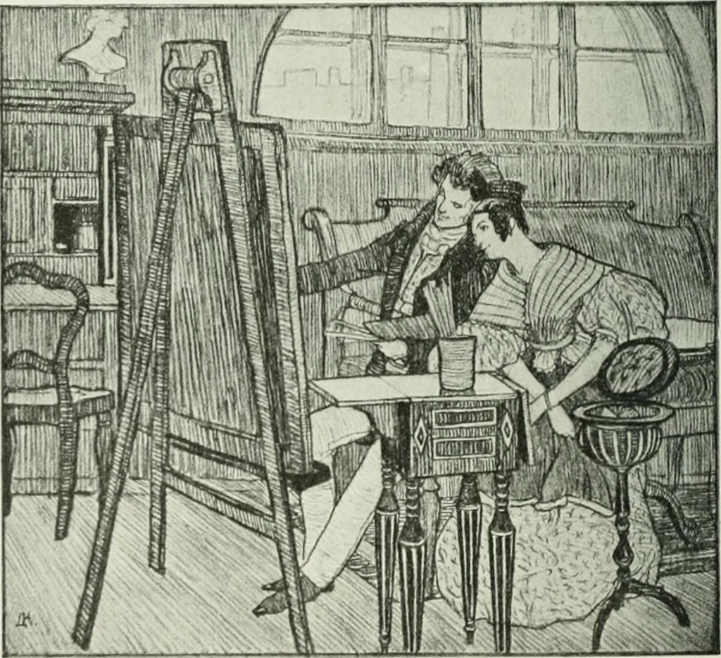 An illustration from International studio, 1897, leaf 171