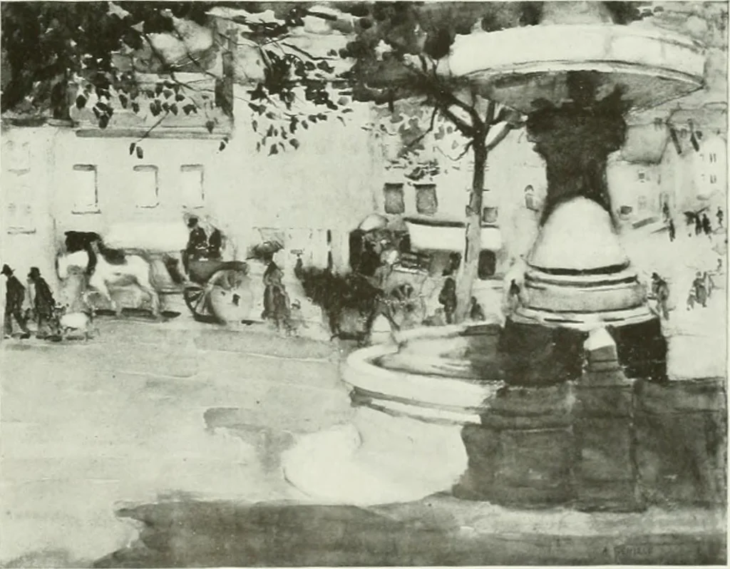 An illustration from International studio, 1897, leaf 46