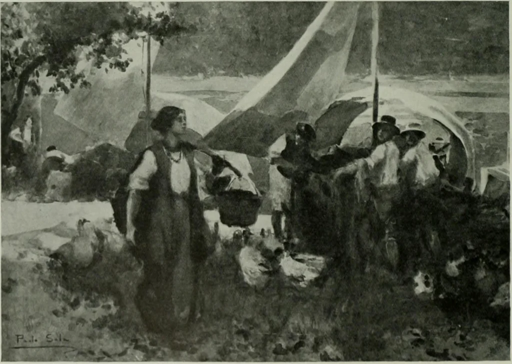 An illustration from International studio, 1897, leaf 455