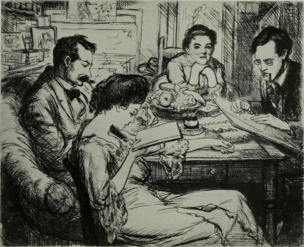 An illustration from International studio, 1897, leaf 36