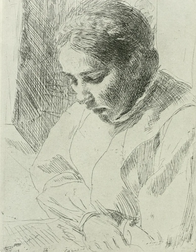 An illustration from International studio, 1897, leaf 195