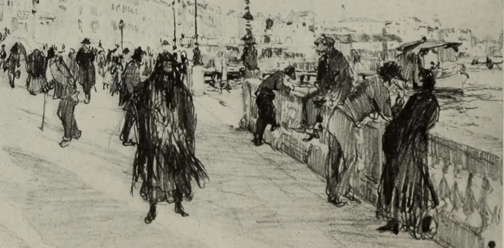An illustration from International studio, 1897, leaf 137