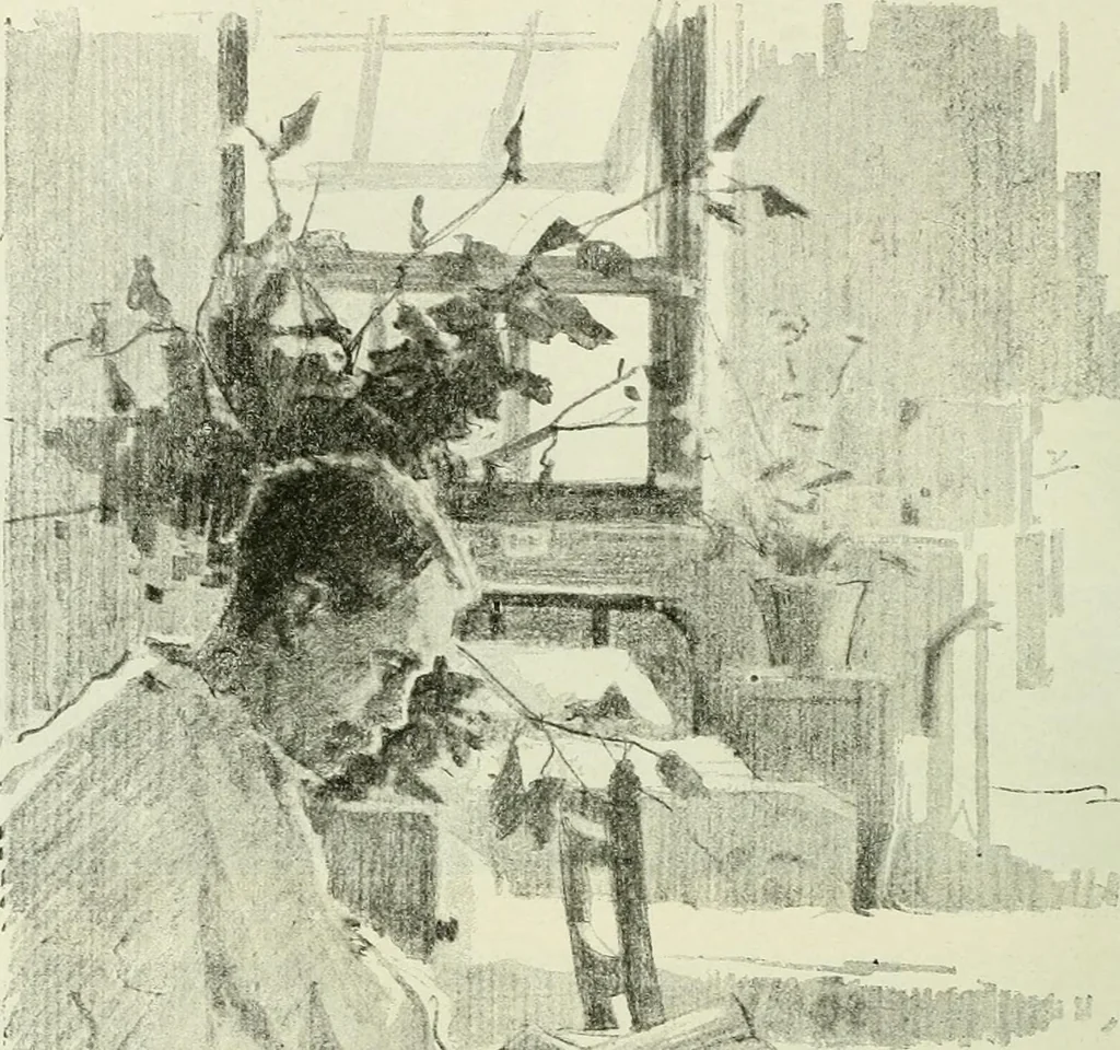 An illustration from International studio, 1897, leaf 117