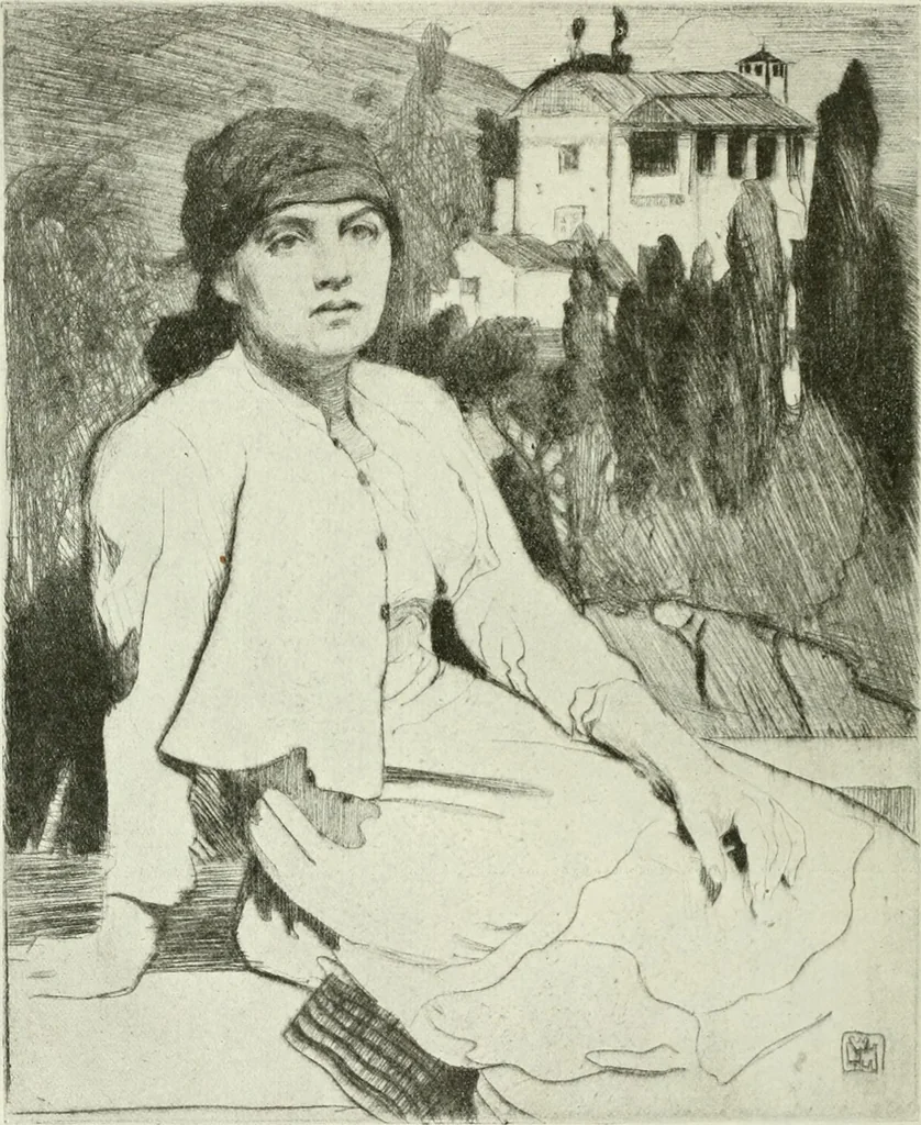 An illustration from International studio, 1897, leaf 177
