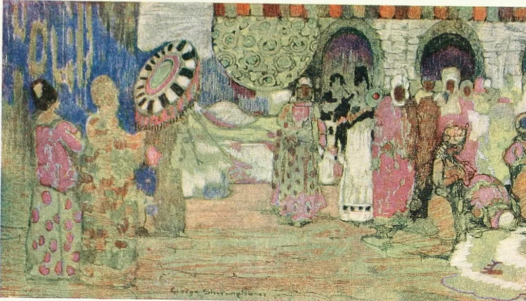 An illustration from International studio, 1897, leaf 182
