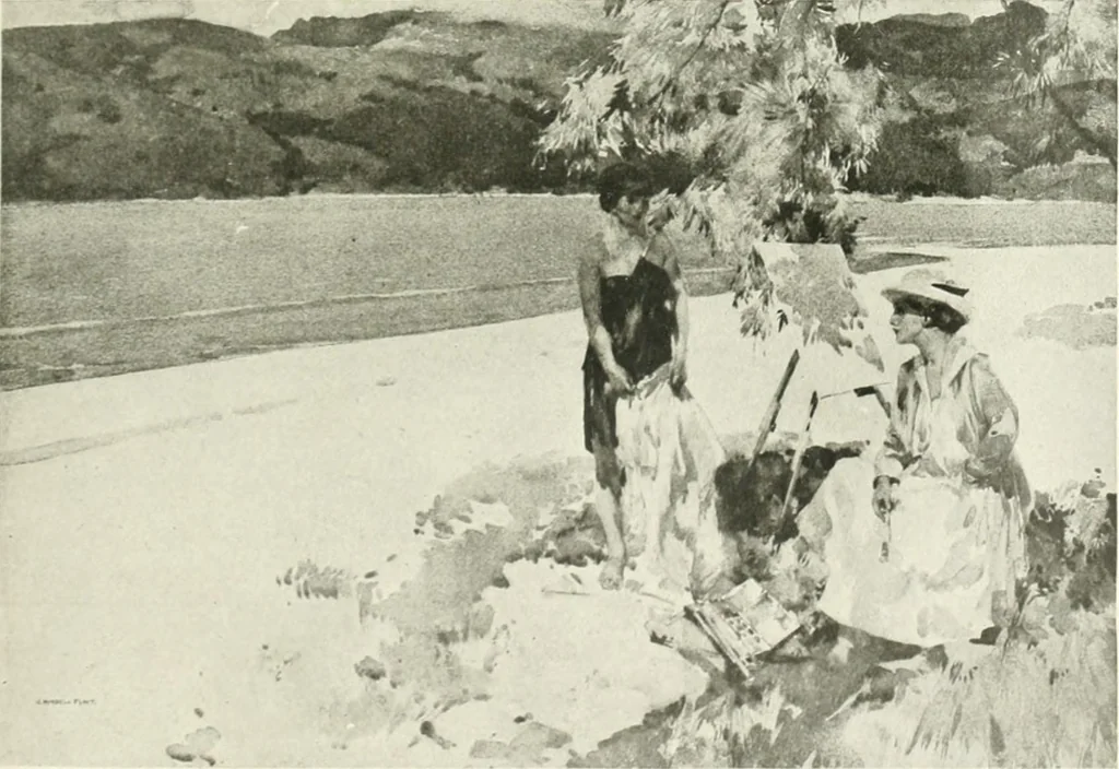 An illustration from International studio, 1897, leaf 186