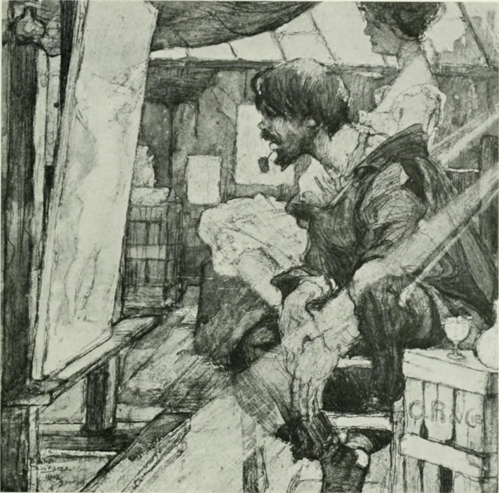 An illustration from International studio, 1897, leaf 358