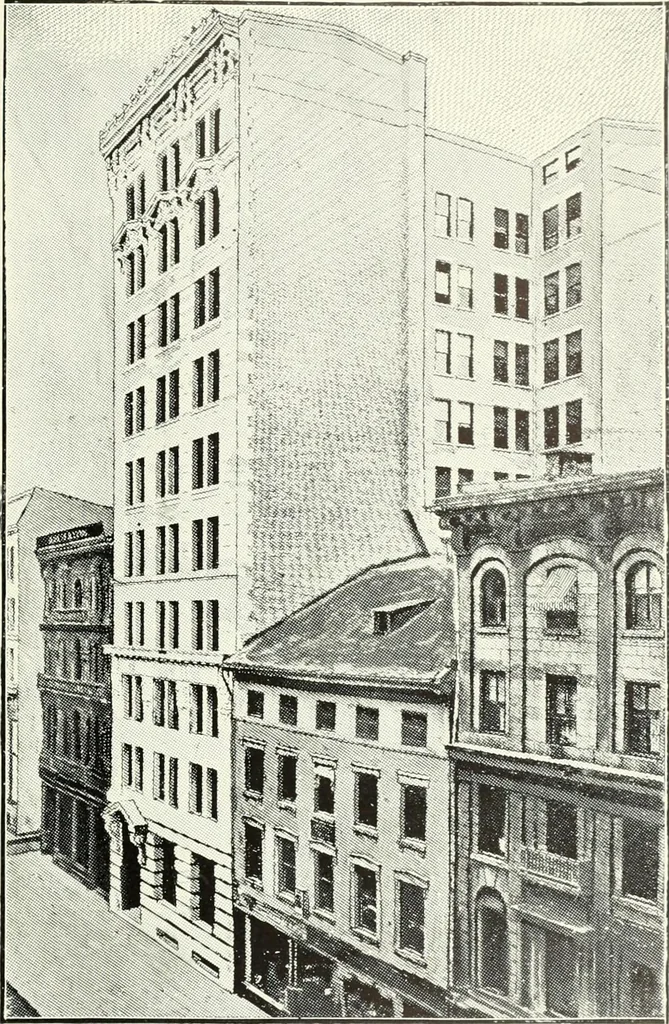 An illustration from International Typographical Union souvenir for 1905 : fifty-first session, I.T.U. held in Toronto, Canada, August 14 to 19 1905, under auspices of Toronto Union, no. 91. --, 1905, leaf 100