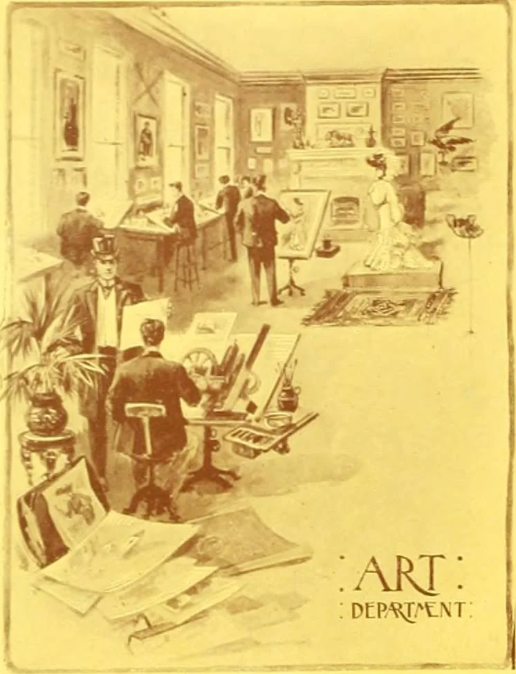 An illustration from International Typographical Union souvenir for 1905 : fifty-first session, I.T.U. held in Toronto, Canada, August 14 to 19 1905, under auspices of Toronto Union, no. 91. --, 1905, leaf 111