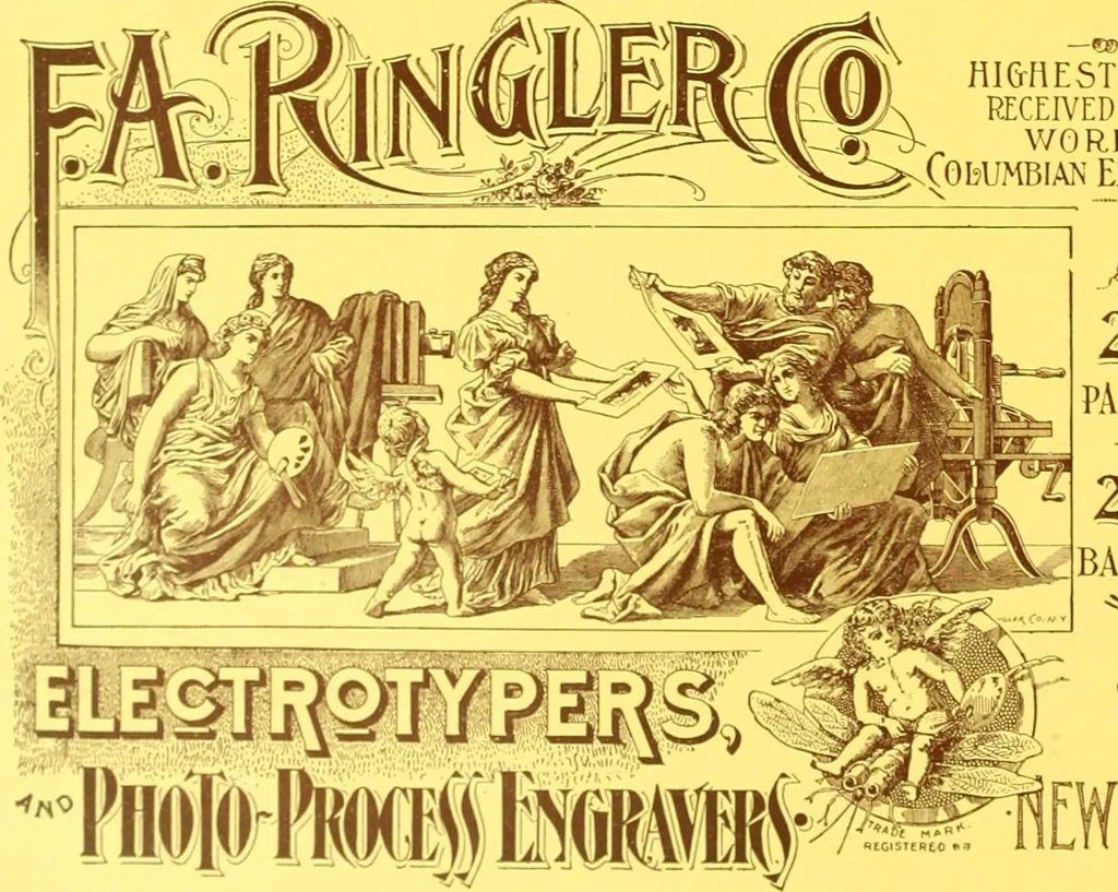 An illustration from International Typographical Union souvenir for 1905 : fifty-first session, I.T.U. held in Toronto, Canada, August 14 to 19 1905, under auspices of Toronto Union, no. 91. --, 1905, leaf 25