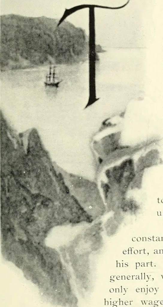 An illustration from International Typographical Union souvenir for 1905 : fifty-first session, I.T.U. held in Toronto, Canada, August 14 to 19 1905, under auspices of Toronto Union, no. 91. --, 1905, leaf 48