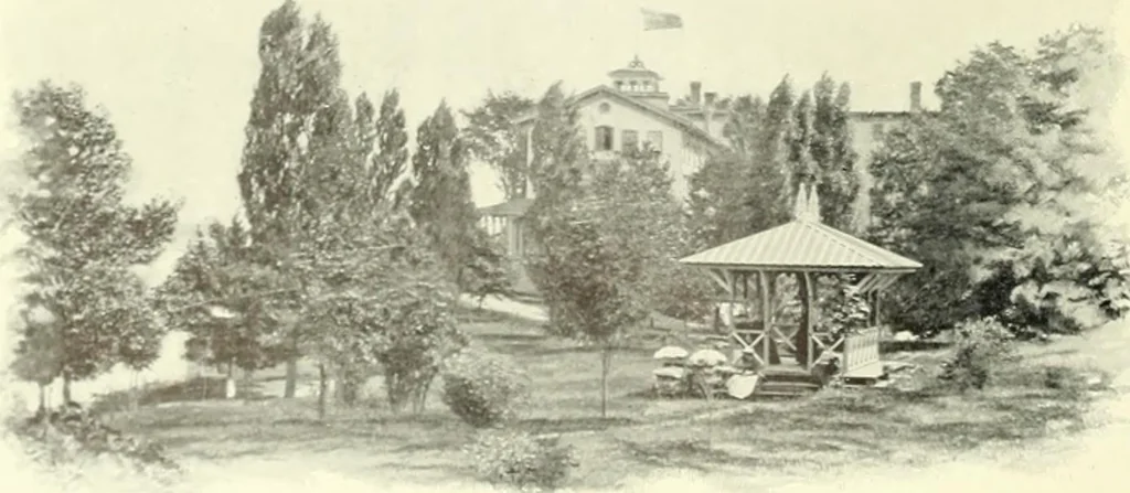 An illustration from International Typographical Union souvenir for 1905 : fifty-first session, I.T.U. held in Toronto, Canada, August 14 to 19 1905, under auspices of Toronto Union, no. 91. --, 1905, leaf 55