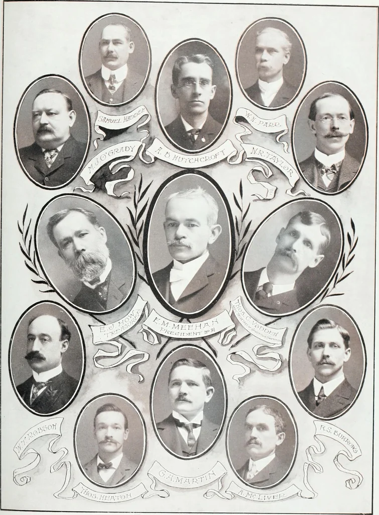An illustration from International Typographical Union souvenir for 1905 : fifty-first session, I.T.U. held in Toronto, Canada, August 14 to 19 1905, under auspices of Toronto Union, no. 91. --, 1905, leaf 76