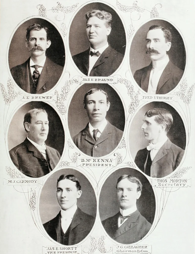 An illustration from International Typographical Union souvenir for 1905 : fifty-first session, I.T.U. held in Toronto, Canada, August 14 to 19 1905, under auspices of Toronto Union, no. 91. --, 1905, leaf 92