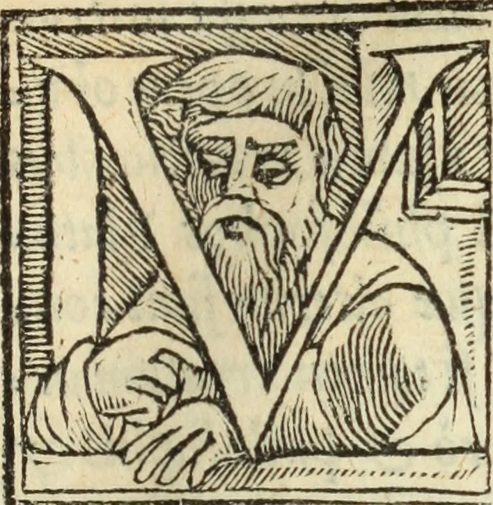 An illustration from In titulum de regulis iuris : commentaria non contemnenda sanè inter iustitiae proceres, 1546, leaf 8