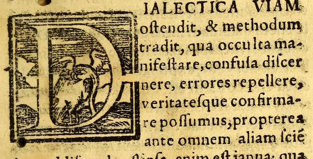 An illustration from Introductio in dialecticam Aristotelis,, 1578, leaf 15