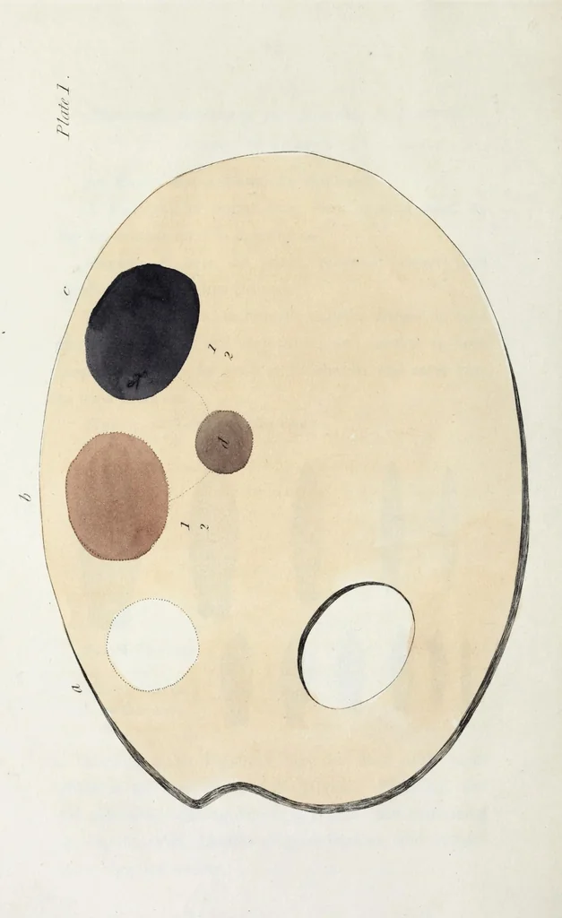 An illustration from Introduction to the art of painting in oil colours, 1829, leaf 18