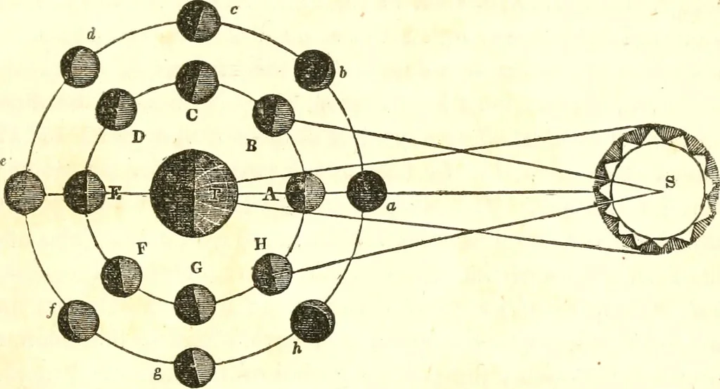 An illustration from An introduction to astronomy : designed as a text book for the students of Yale College, 1846, leaf 144
