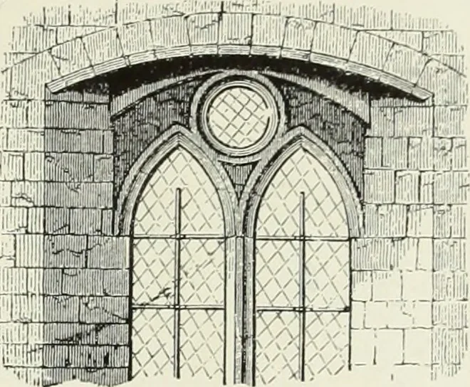 An illustration from An introduction to English church architecture : from the eleventh to the sixteenth century, 1913, leaf 104