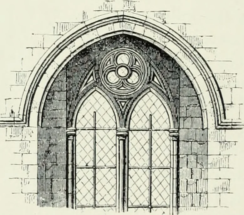 An illustration from An introduction to English church architecture : from the eleventh to the sixteenth century, 1913, leaf 105