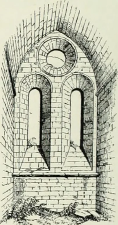 An illustration from An introduction to English church architecture : from the eleventh to the sixteenth century, 1913, leaf 105