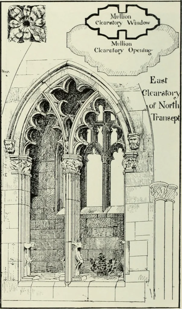 An illustration from An introduction to English church architecture : from the eleventh to the sixteenth century, 1913, leaf 111