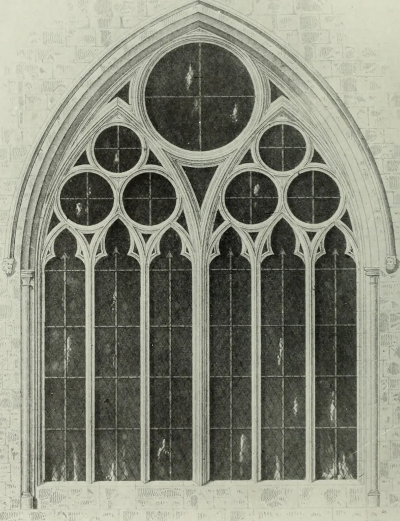An illustration from An introduction to English church architecture : from the eleventh to the sixteenth century, 1913, leaf 113