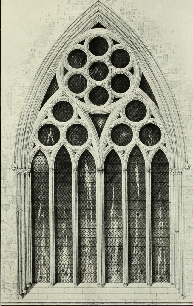 An illustration from An introduction to English church architecture : from the eleventh to the sixteenth century, 1913, leaf 114