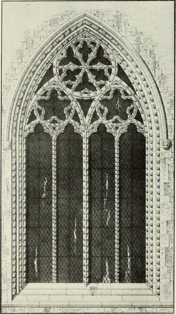 An illustration from An introduction to English church architecture : from the eleventh to the sixteenth century, 1913, leaf 115